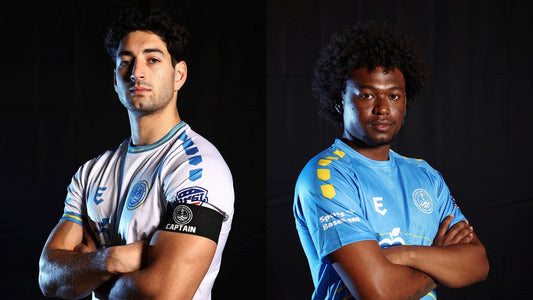 Long Beach FC captains Aaron Minkoff and Jerry Showe