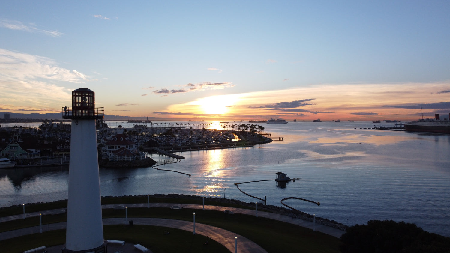 Downtown Long Beach at Sunrise