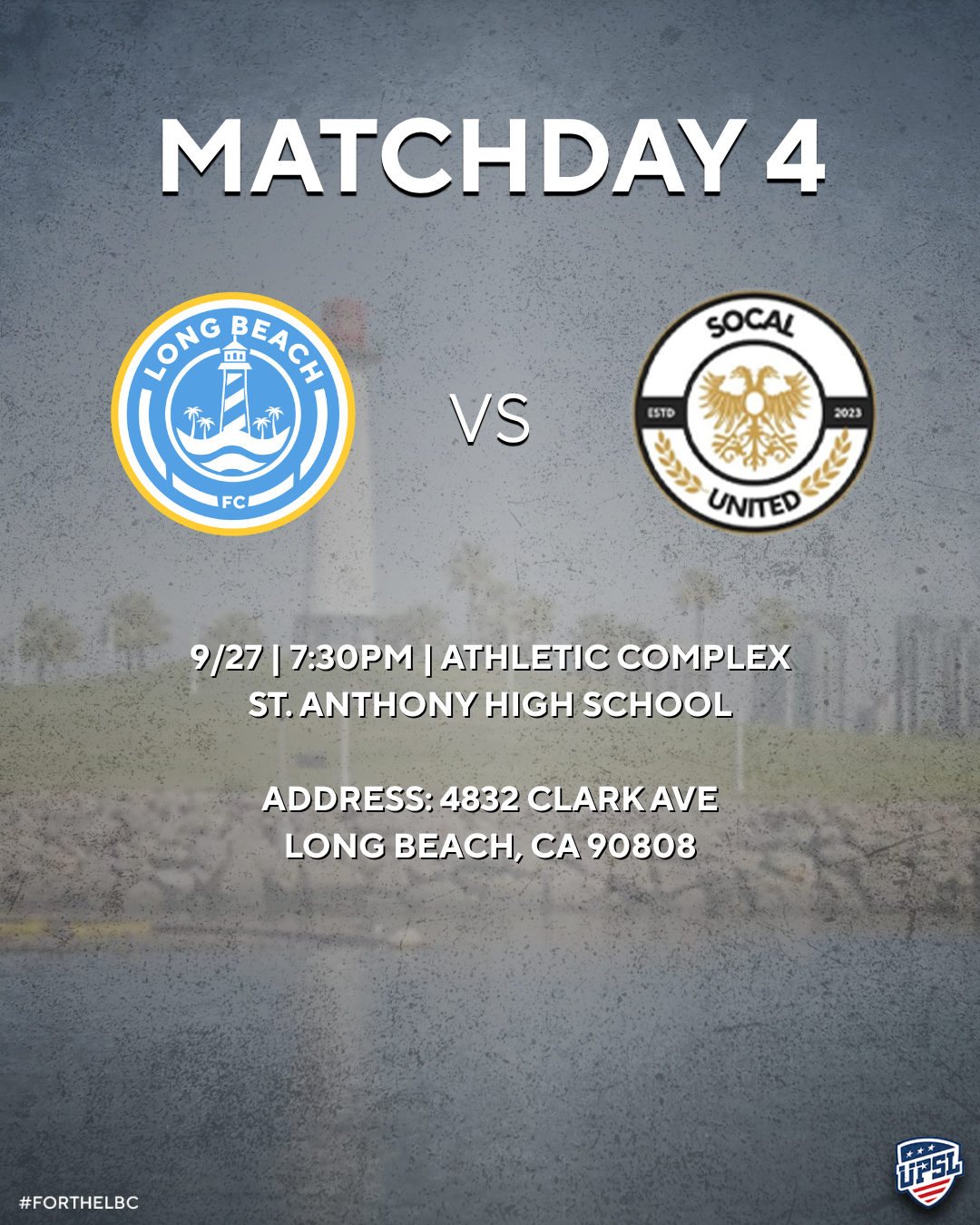 Long Beach FC vs SoCal United - Youth Ticket